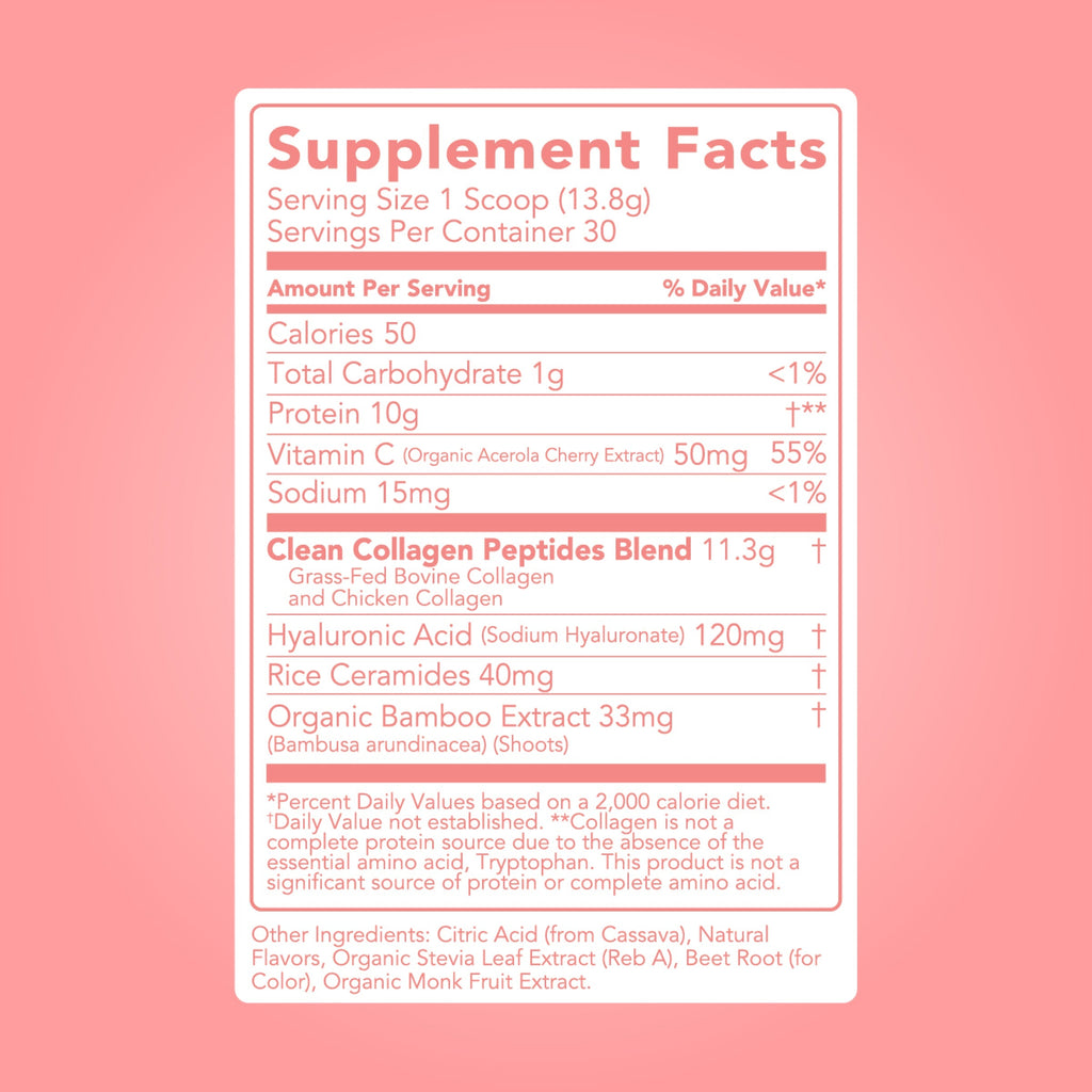 Collagen + Beauty Blend: Strawberry Colada (30 Serving)